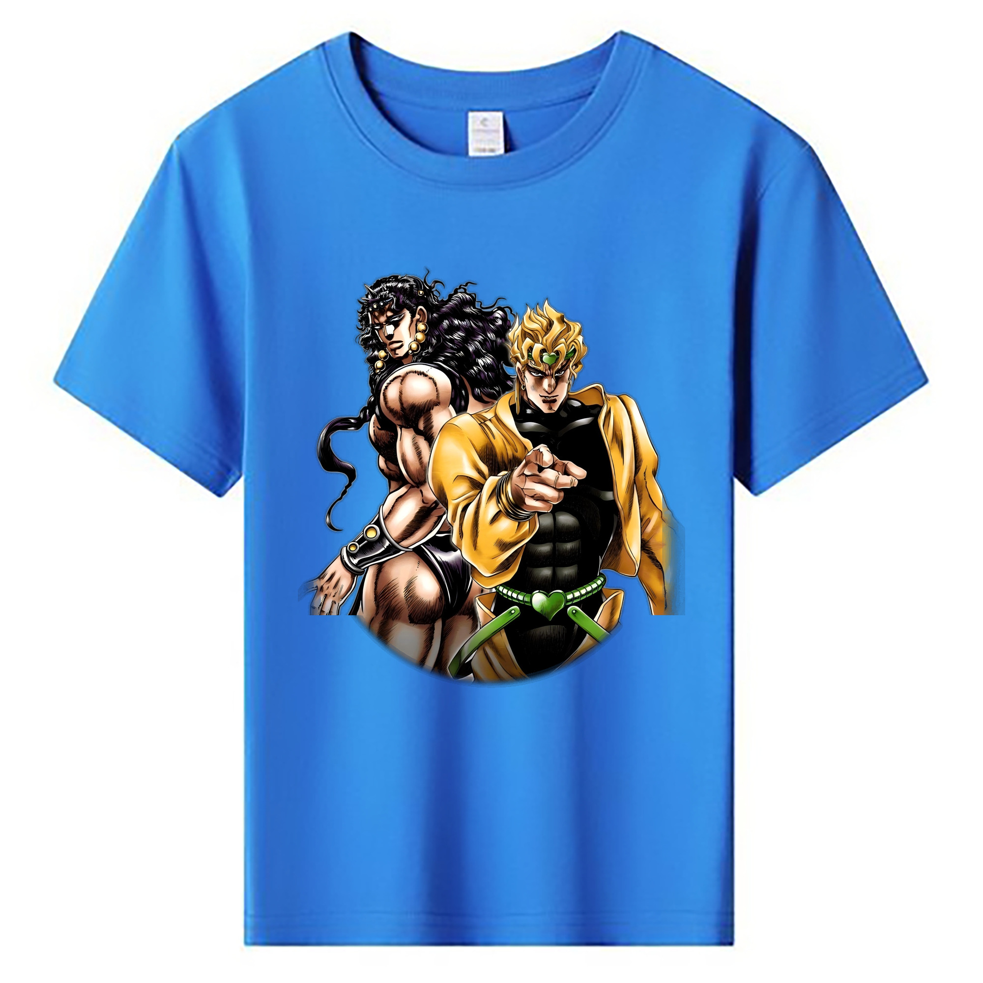 （画像用） ジョジョの奇妙な冒険 ディオ?ブランドー JoJo's Bizarre Adventure Dio Brando 綿100％キッズTシャツ（フロントプリント）